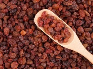 Background of raisins